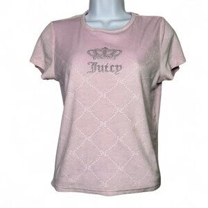 Juicy Couture Sleepwear Rhinestone Blush Pink Top
